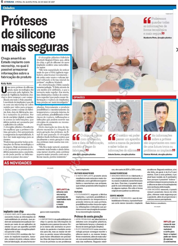 Próteses de silicone mais seguras